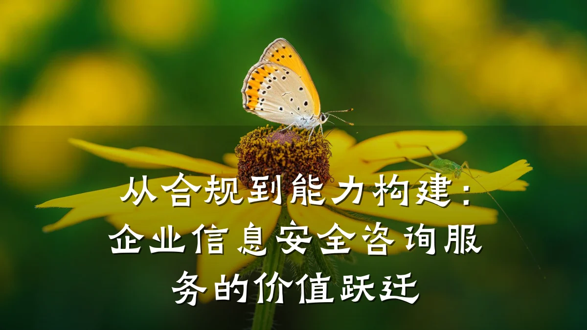 从合规到能力构建：企业信息安全咨询服务的价值跃迁
