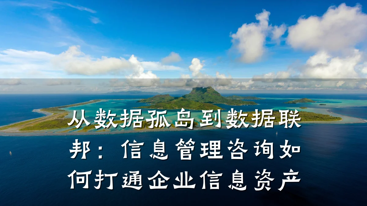从数据孤岛到数据联邦：信息管理咨询如何打通企业信息资产