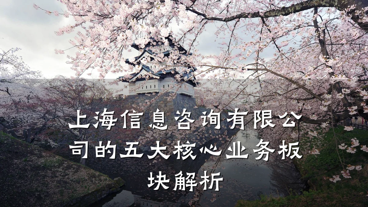 上海信息咨询有限公司的五大核心业务板块解析