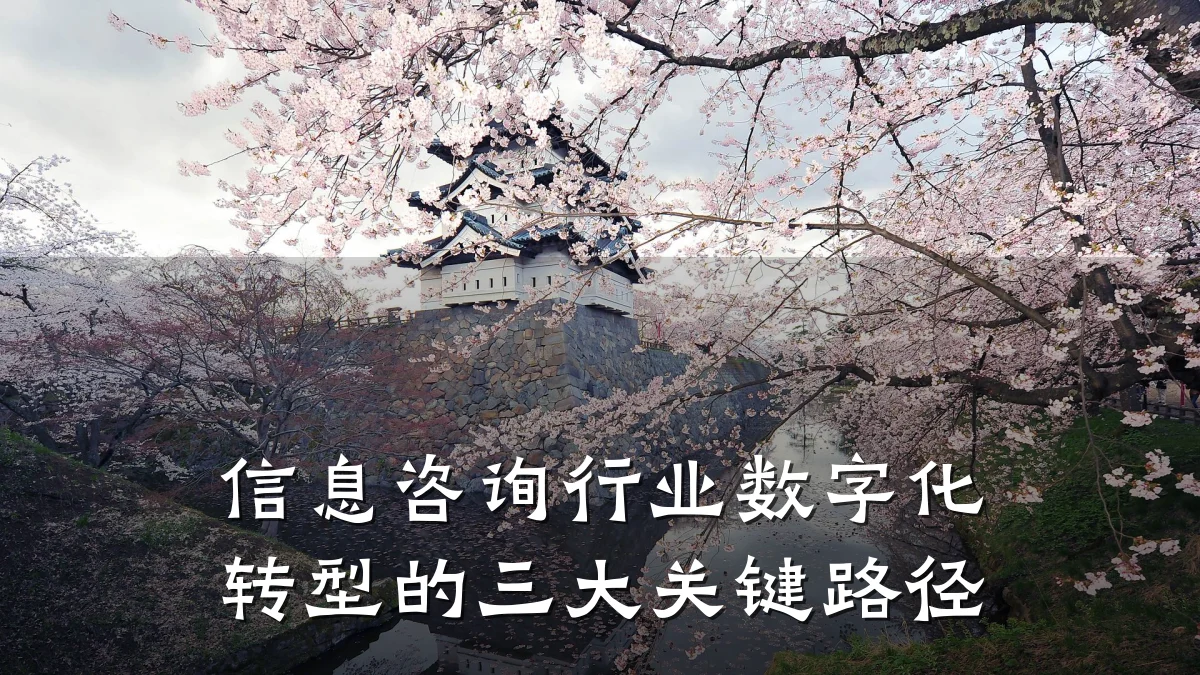 信息咨询行业数字化转型的三大关键路径