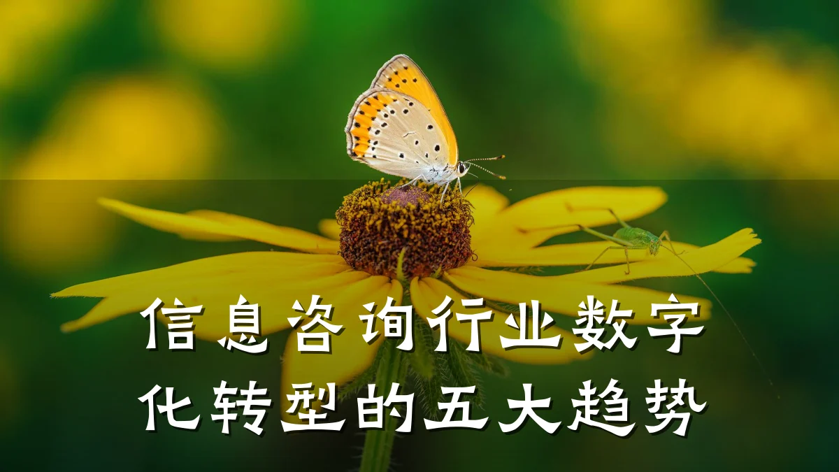 信息咨询行业数字化转型的五大趋势