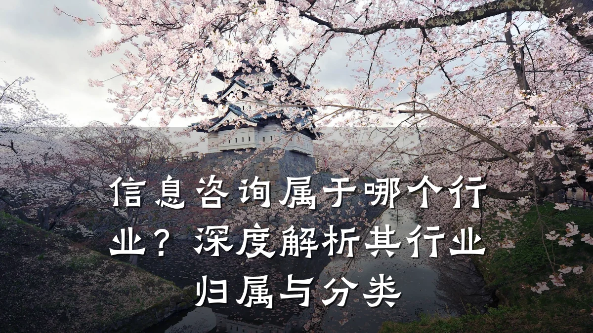 信息咨询属于哪个行业？深度解析其行业归属与分类