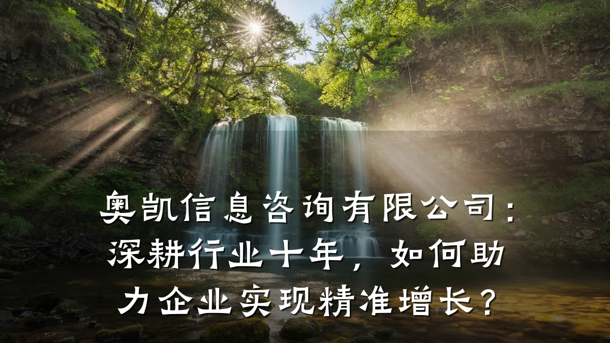奥凯信息咨询有限公司：深耕行业十年，如何助力企业实现精准增长？