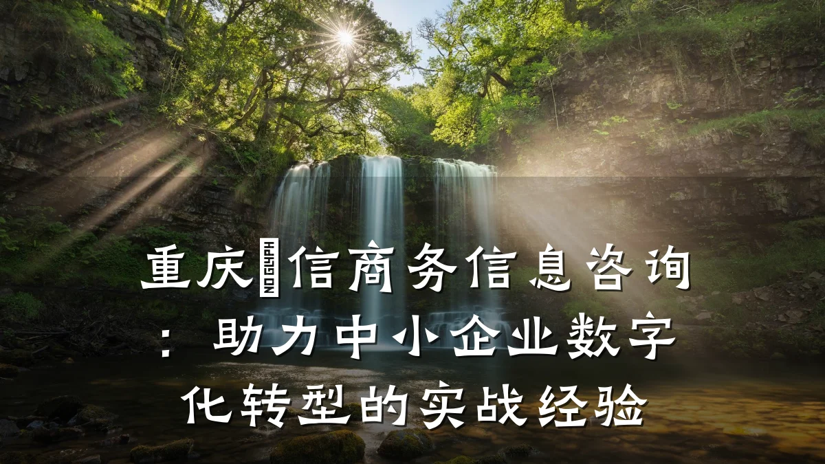重庆垚信商务信息咨询：助力中小企业数字化转型的实战经验