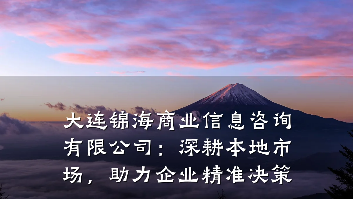 大连锦海商业信息咨询有限公司：深耕本地市场，助力企业精准决策