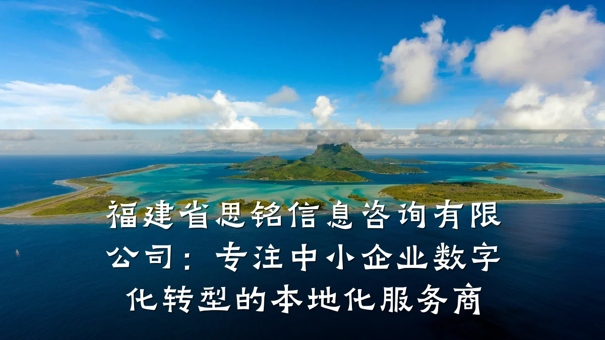 福建省思铭信息咨询有限公司：专注中小企业数字化转型的本地化服务商
