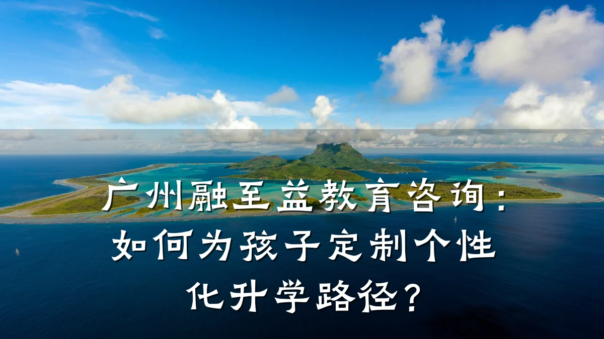 广州融至益教育咨询：如何为孩子定制个性化升学路径？