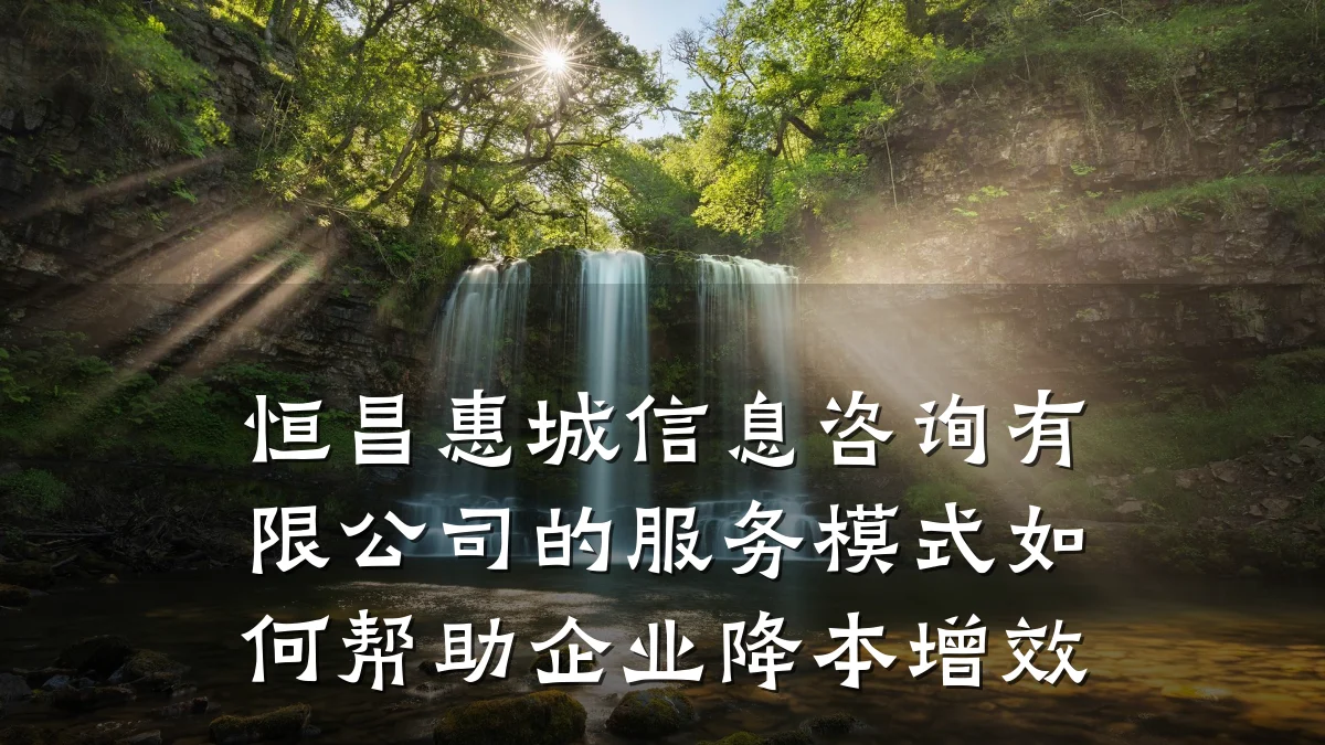 恒昌惠城信息咨询有限公司的服务模式如何帮助企业降本增效
