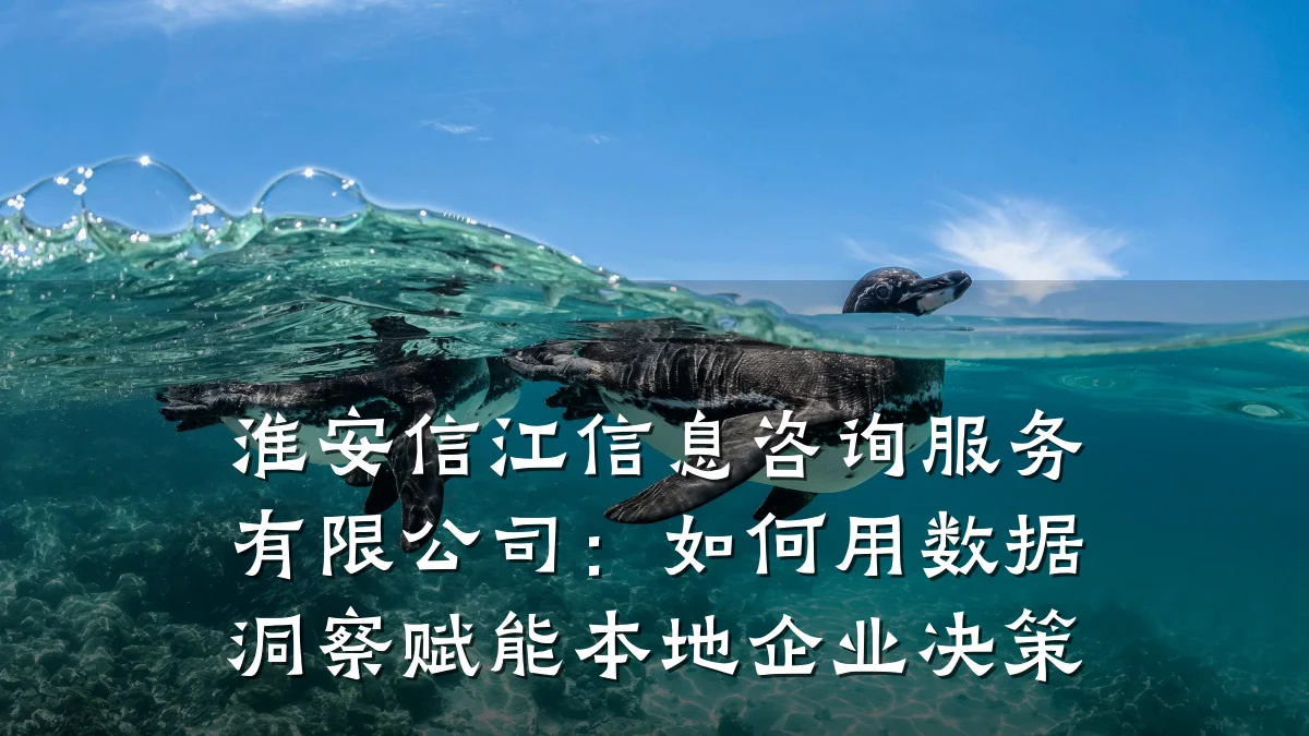 淮安信江信息咨询服务有限公司：如何用数据洞察赋能本地企业决策