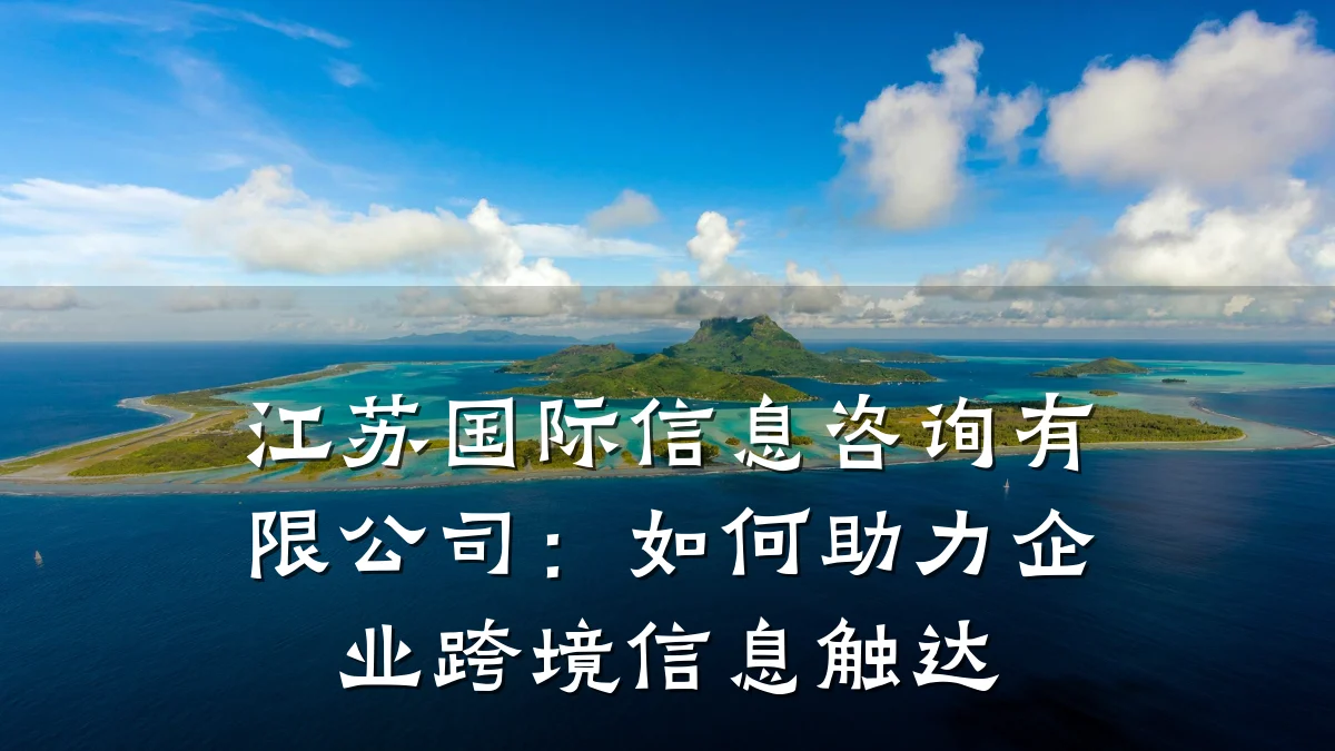 江苏国际信息咨询有限公司：如何助力企业跨境信息触达