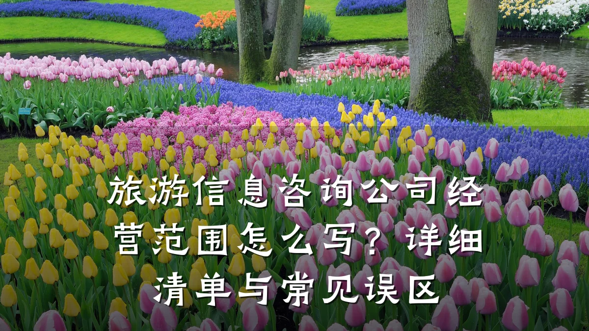 旅游信息咨询公司经营范围怎么写？详细清单与常见误区