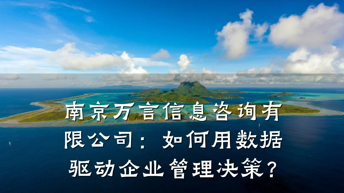 南京万言信息咨询有限公司：如何用数据驱动企业管理决策？
