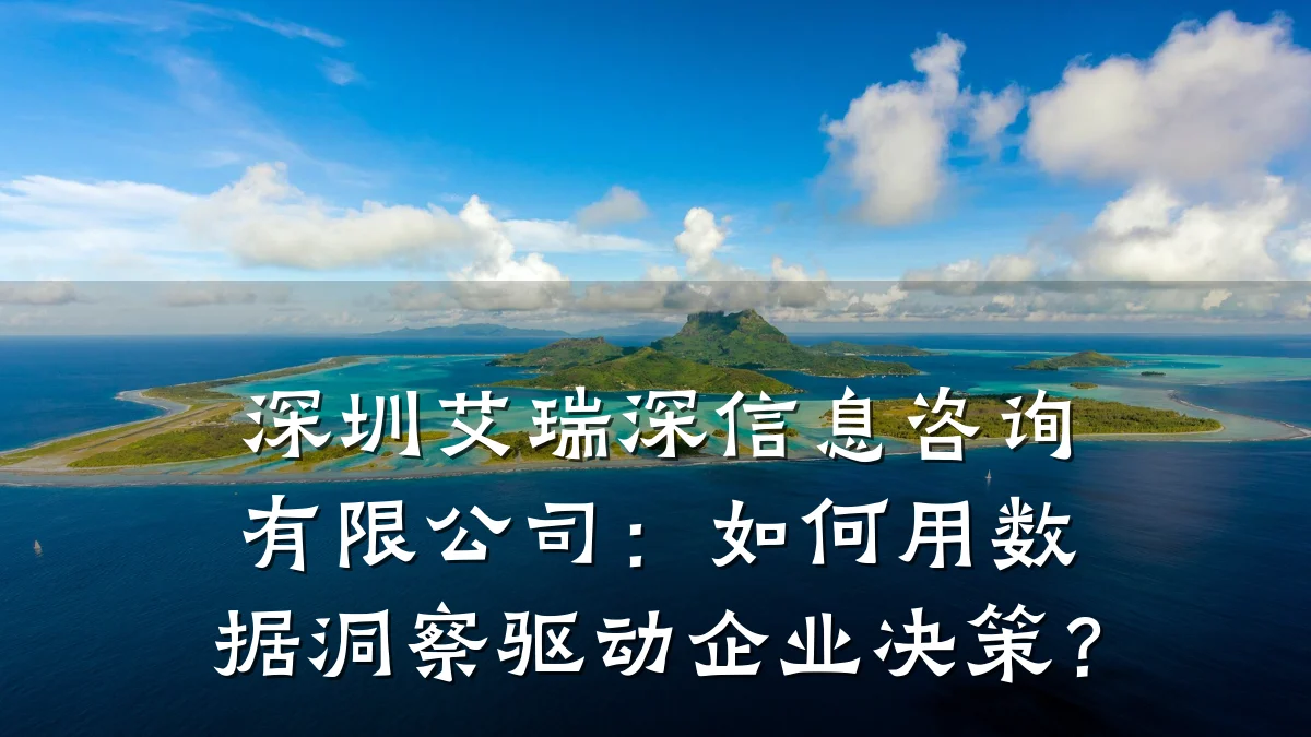 深圳艾瑞深信息咨询有限公司：如何用数据洞察驱动企业决策？