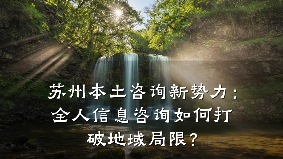 苏州本土咨询新势力：全人信息咨询如何打破地域局限？