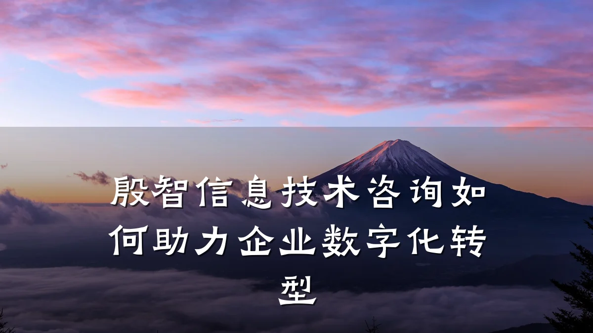 殷智信息技术咨询如何助力企业数字化转型