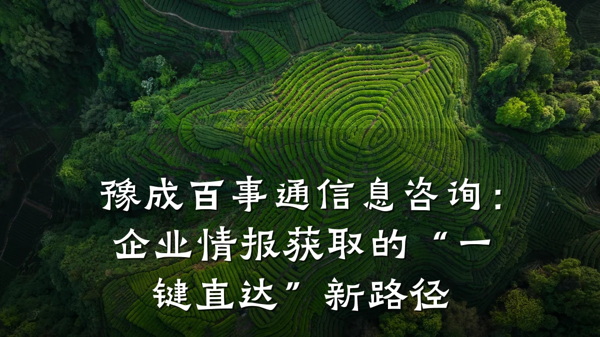 豫成百事通信息咨询：企业情报获取的“一键直达”新路径