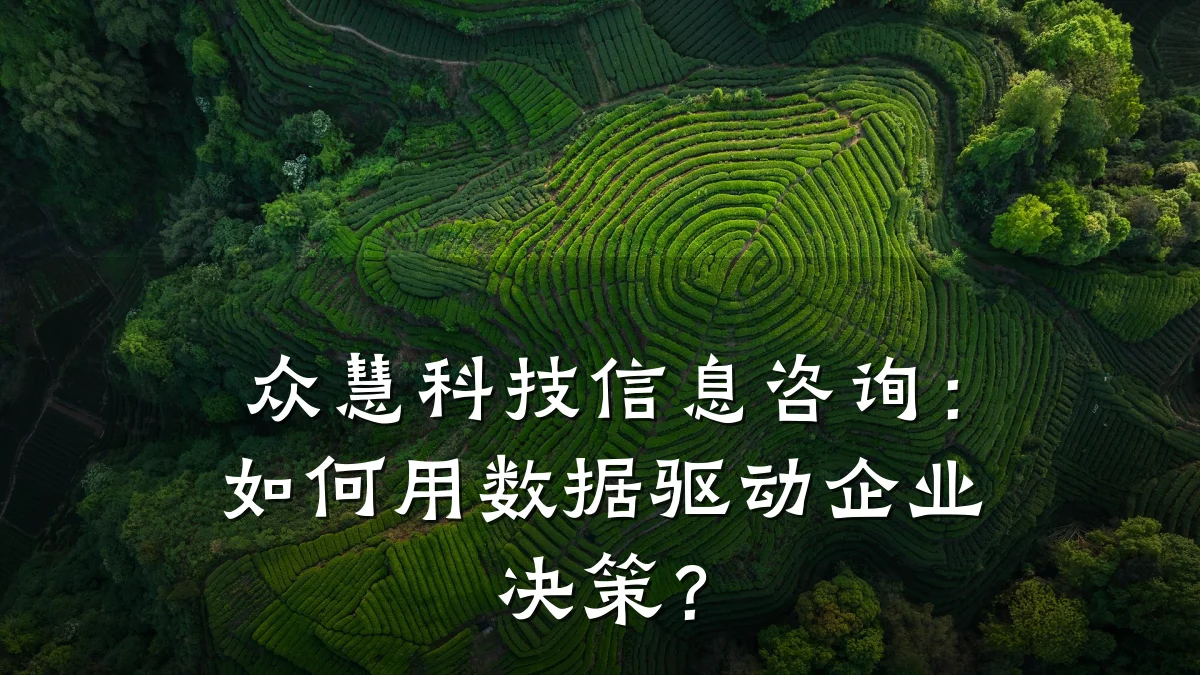 众慧科技信息咨询：如何用数据驱动企业决策？