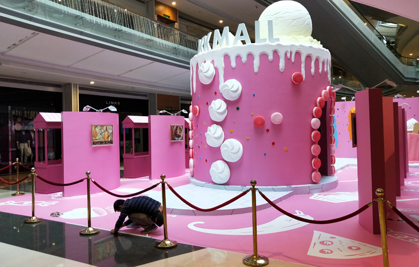 京基100 KK MALL美食节活动布置